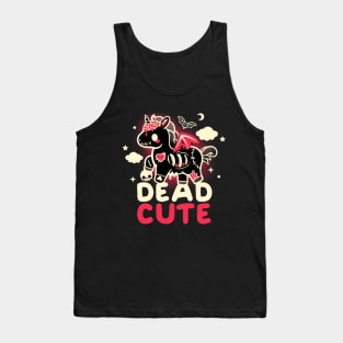 dead cute unicorn Tank Top